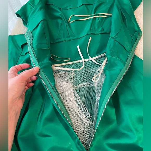 1959 NWT! Satin Cocktail Dress - Picture 9 of 14